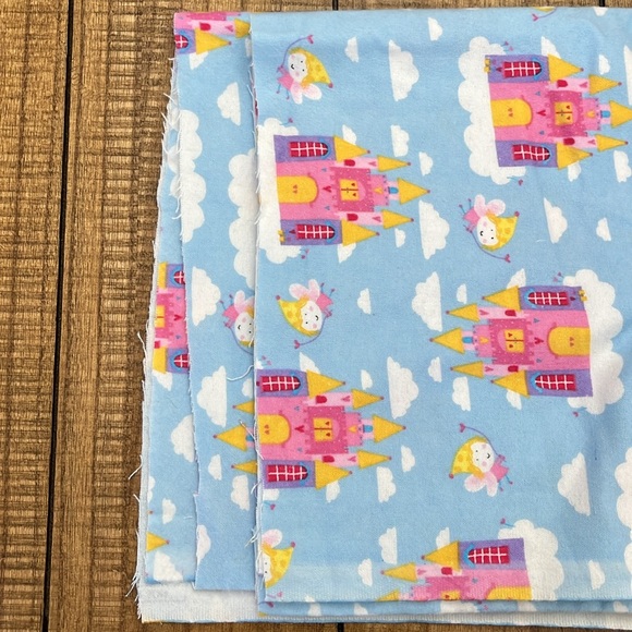 Flannel Princess Castle Fabric - Picture 6 of 7